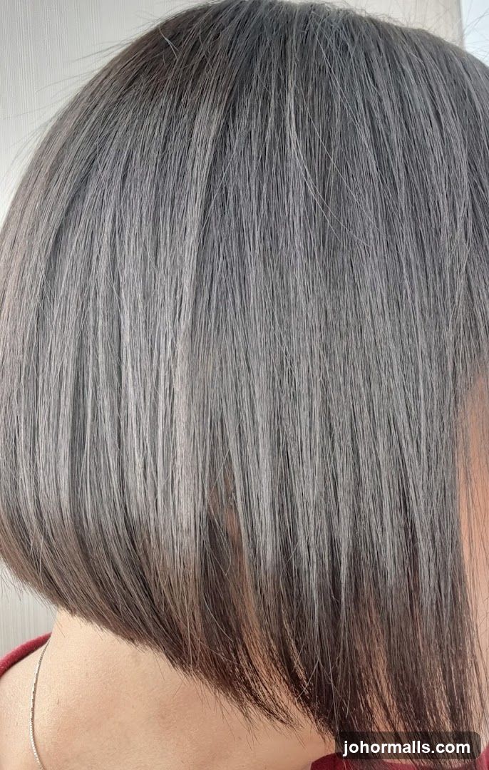 Gray Bob Haircut