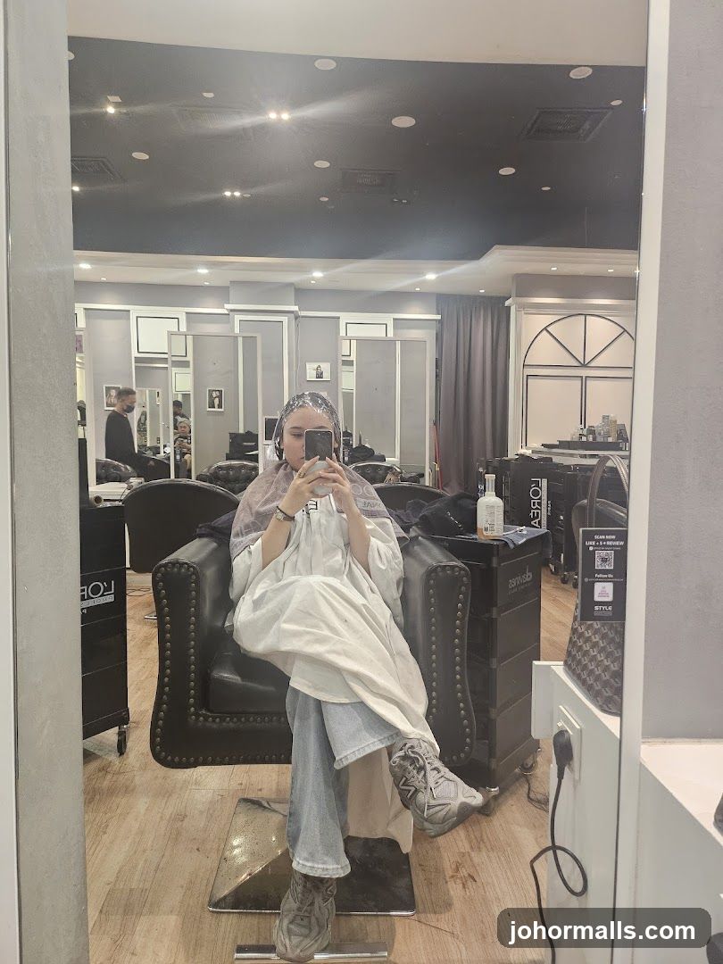 Woman in Salon Chair