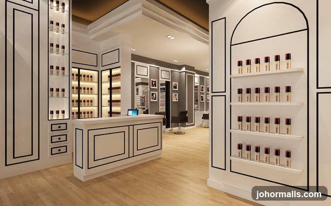 Cosmetics store interior