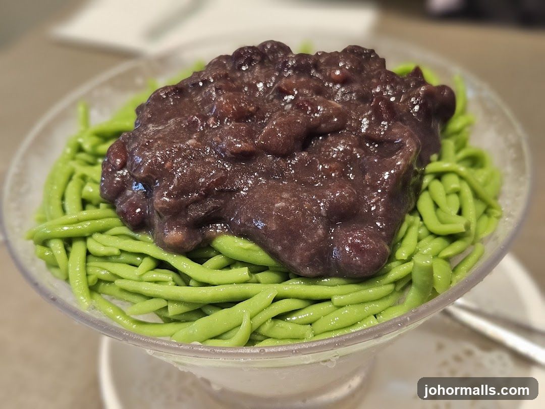 Red Bean and Chendol Dessert