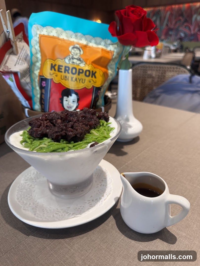 Dessert with Keropok Ubi Kayu Packaging