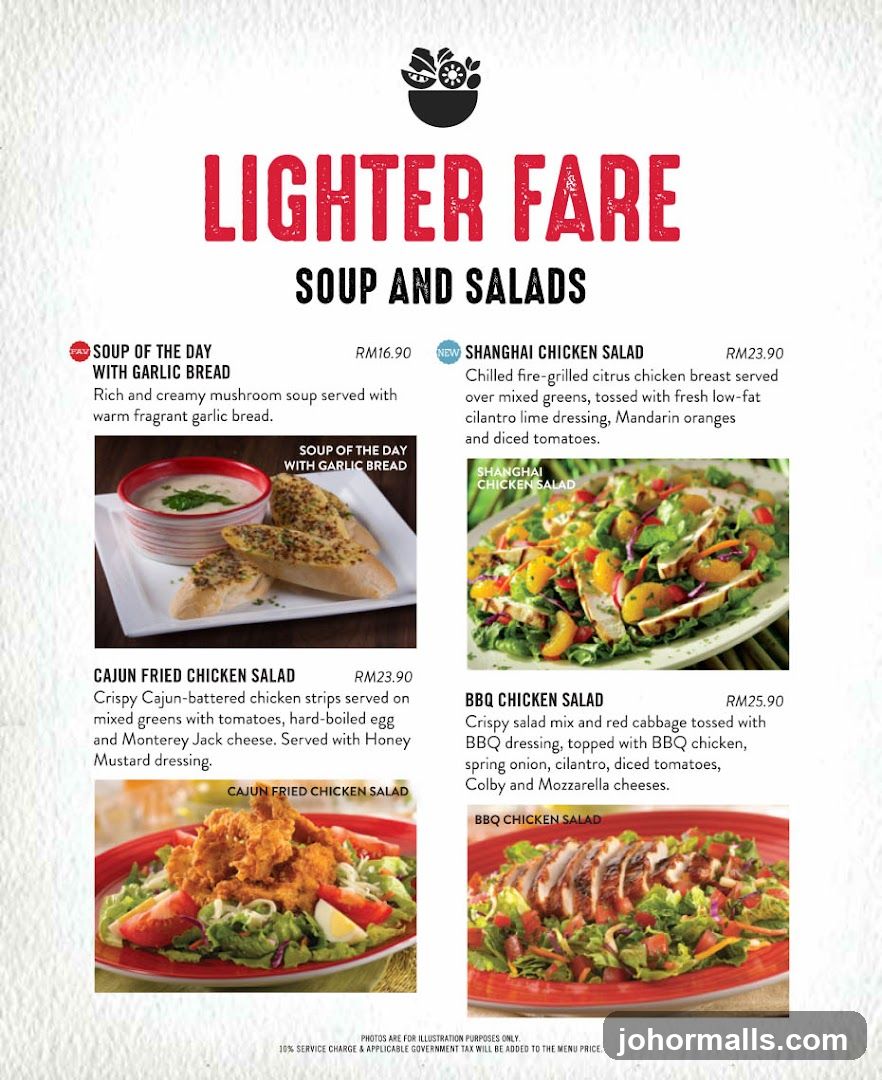 LIGHTER FARE SOUP AND SALADS