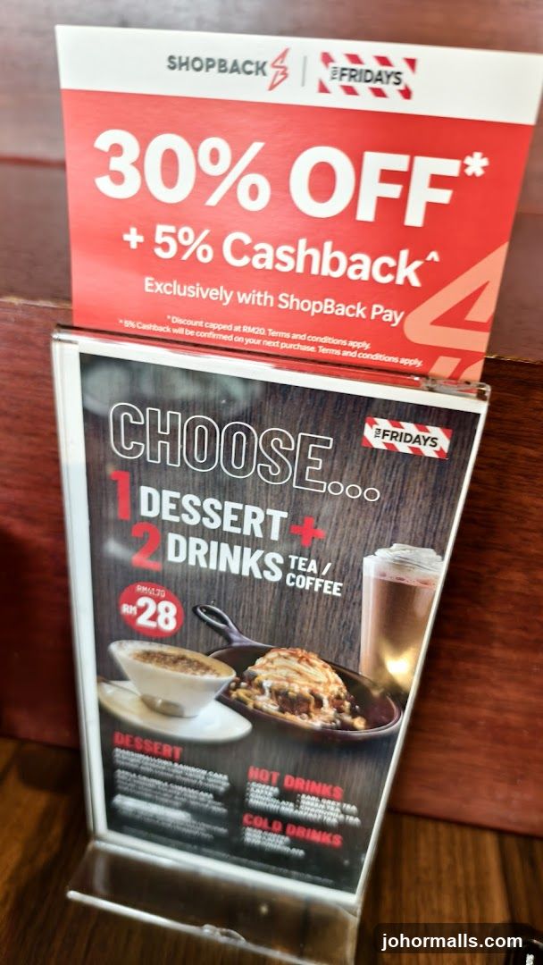 TGI Fridays 30% Off Promotion