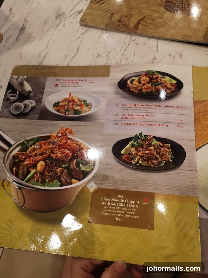 Thai Food Menu
