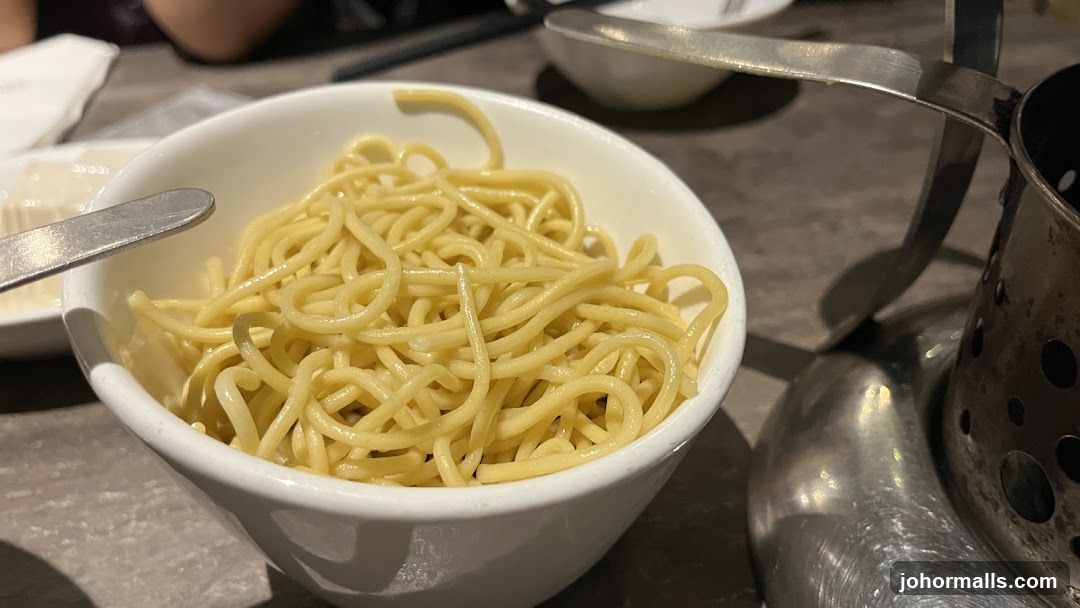 Noodles in a bowl