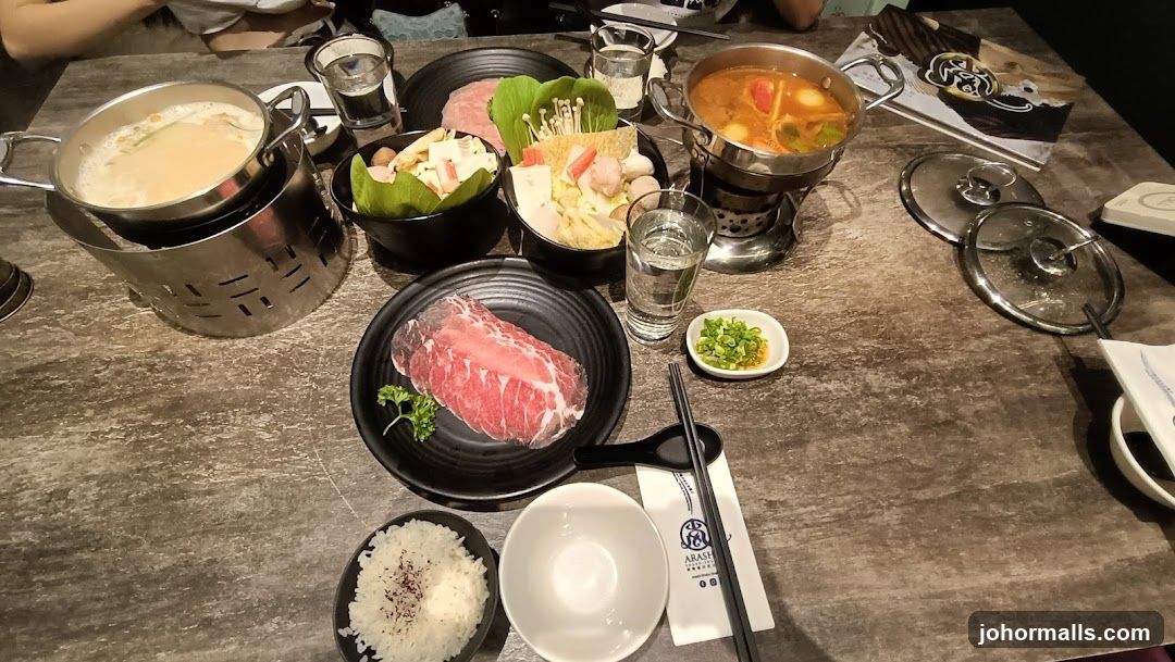 Hot Pot Dining Table Setup