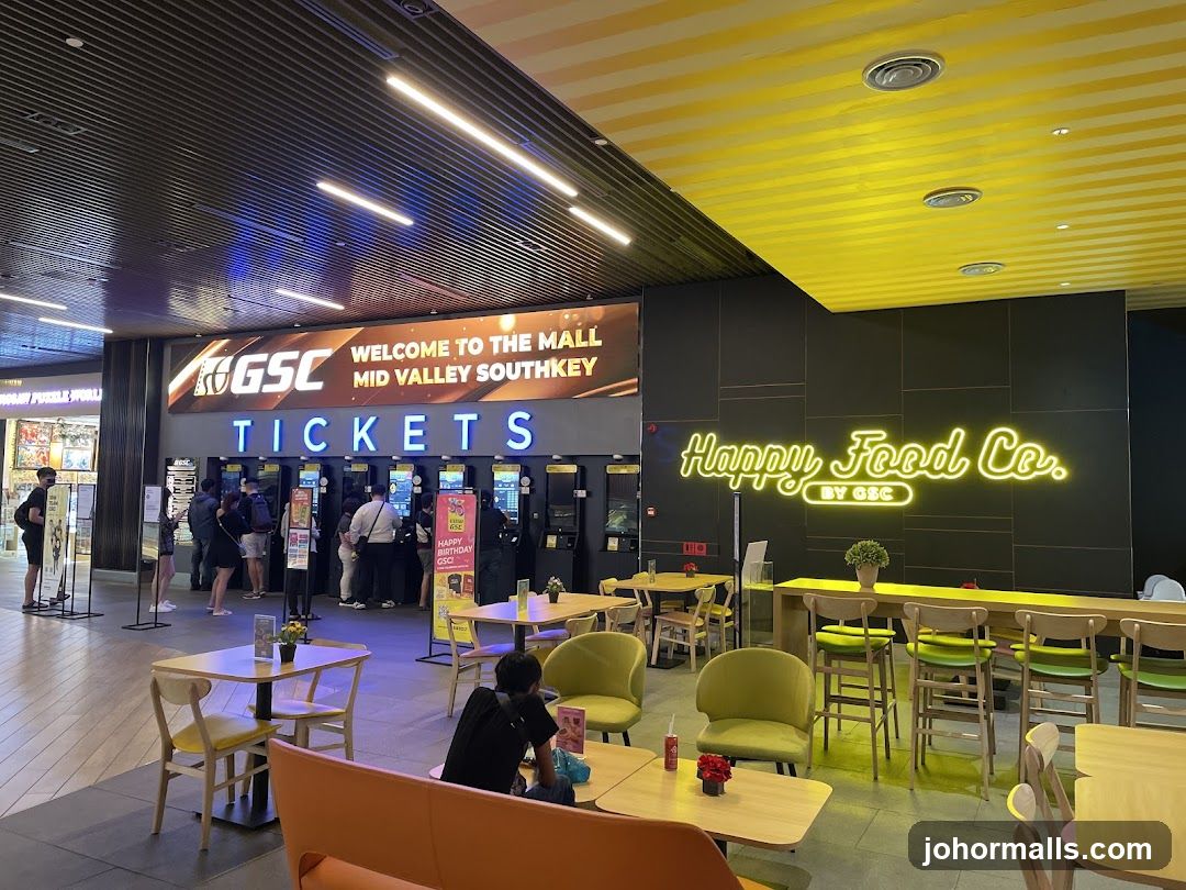 Cinema Ticket Counter and Food Area