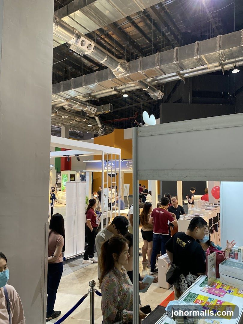 Crowded Exhibition Booth
