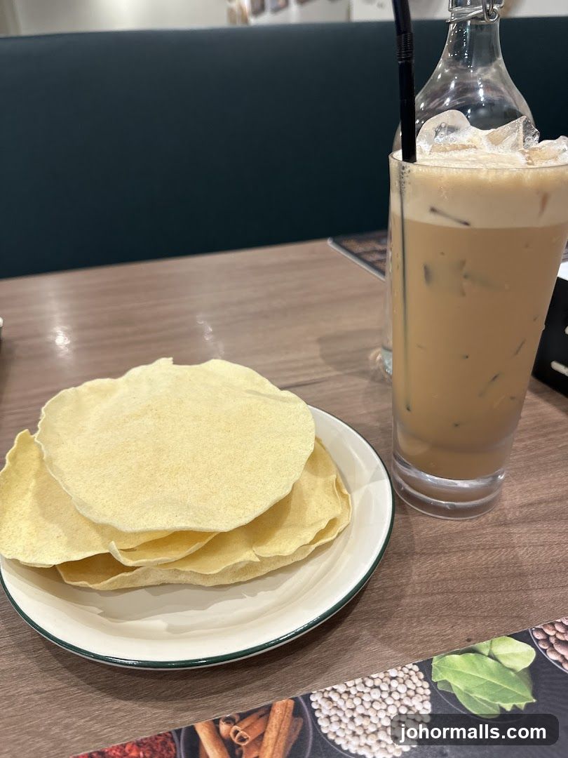 Papadum and Iced Tea