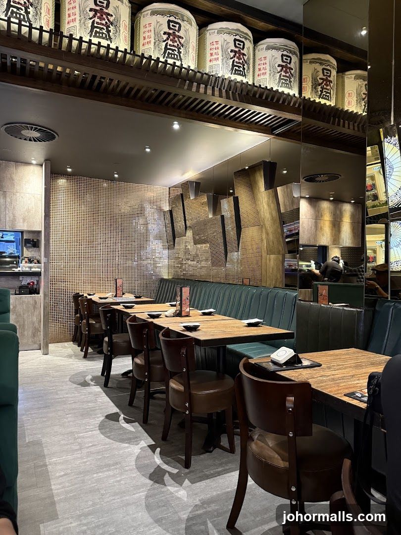 Restaurant Interior with Japanese Decor