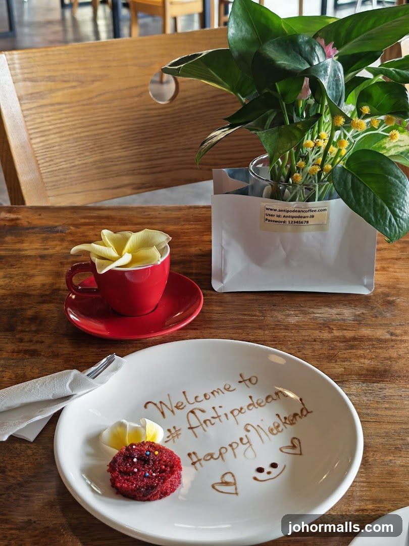 Dessert Plate with Welcome Message