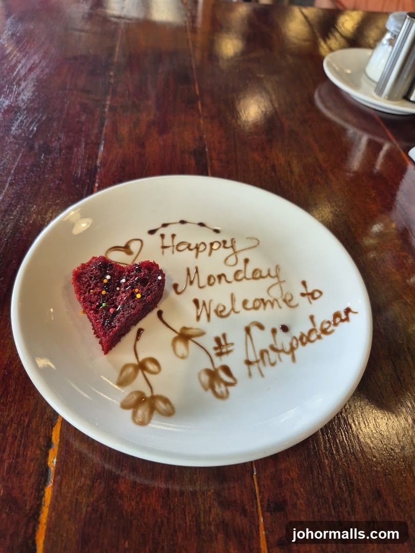 Dessert Plate with Welcome Message