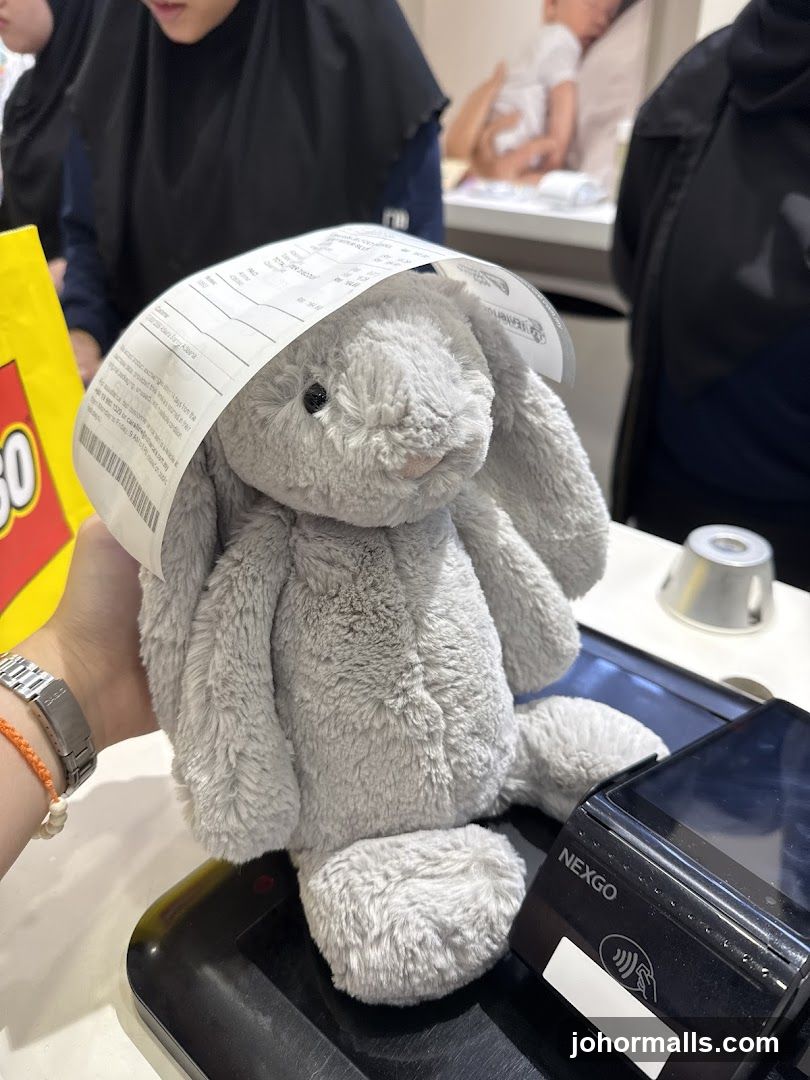 Plush toy with receipt