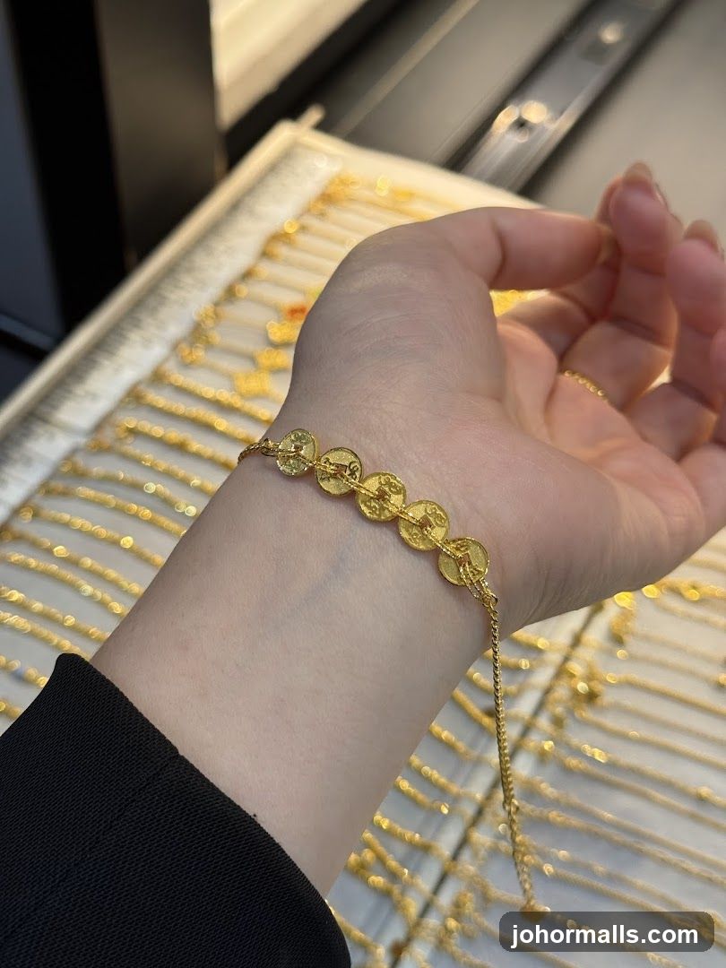 Gold Coin Bracelet