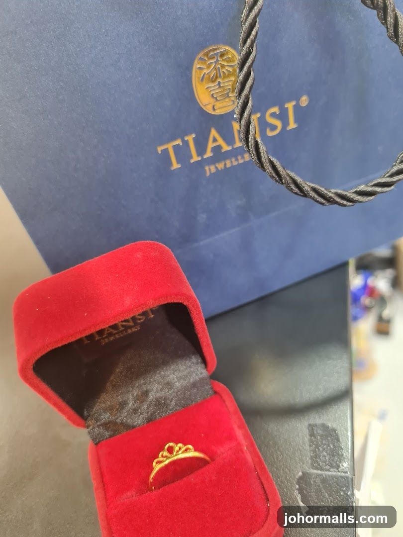 Gold Ring in Presentation Box