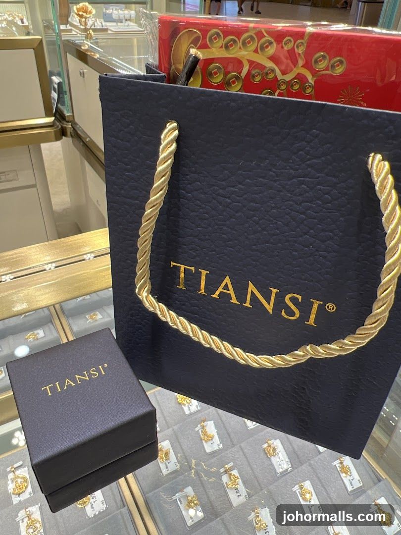 TIANSI Shopping Bag and Jewelry Box