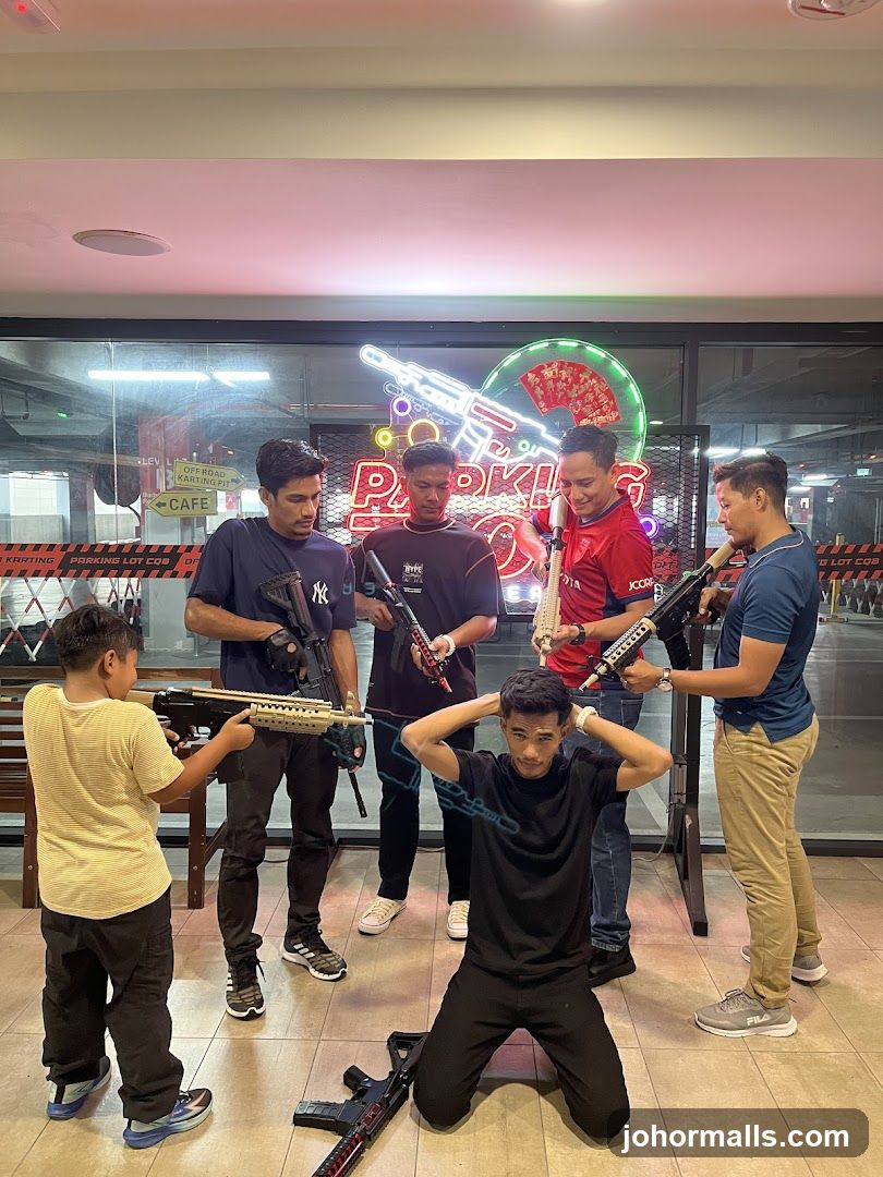 Group Posing with Toy Guns