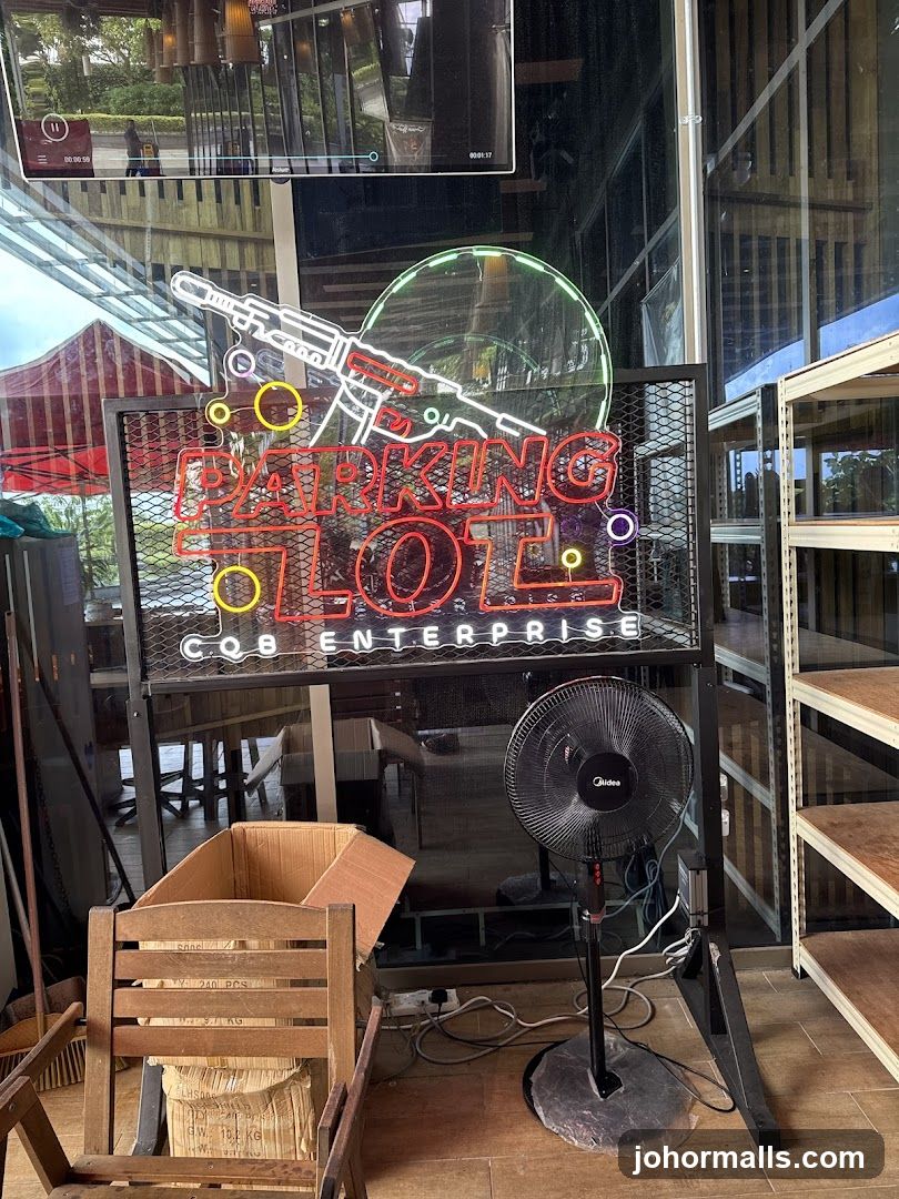 Neon Sign and Fan