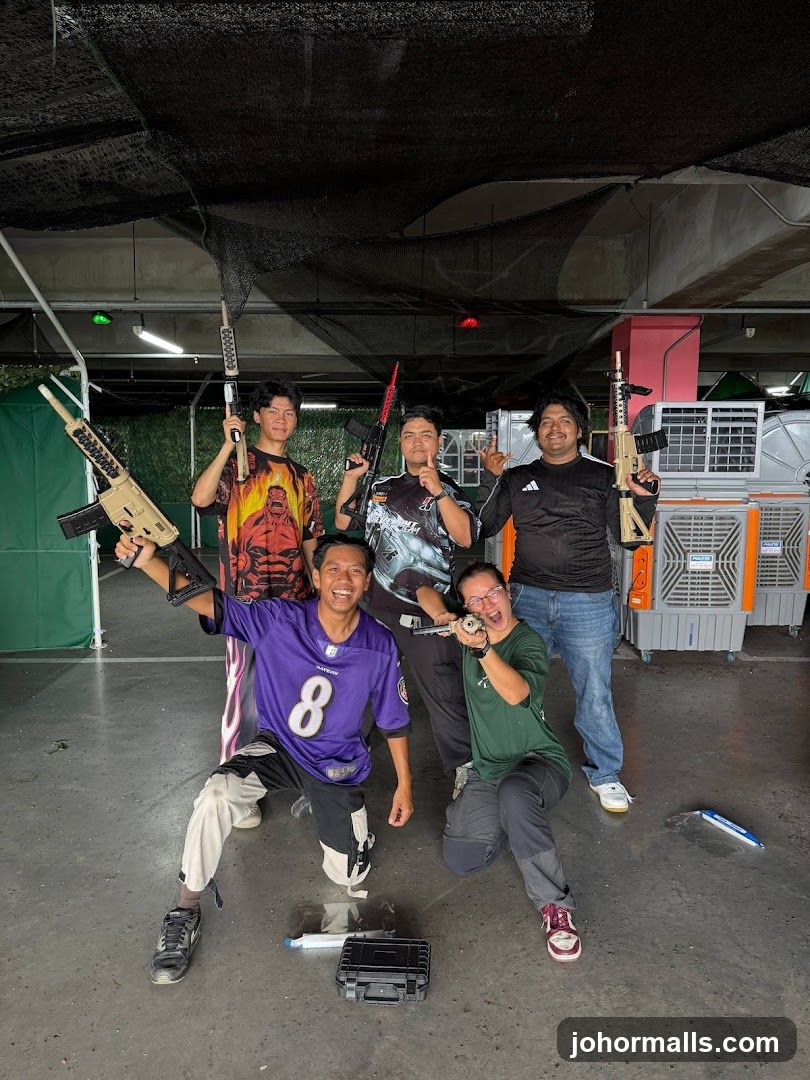 Group with Airsoft Guns