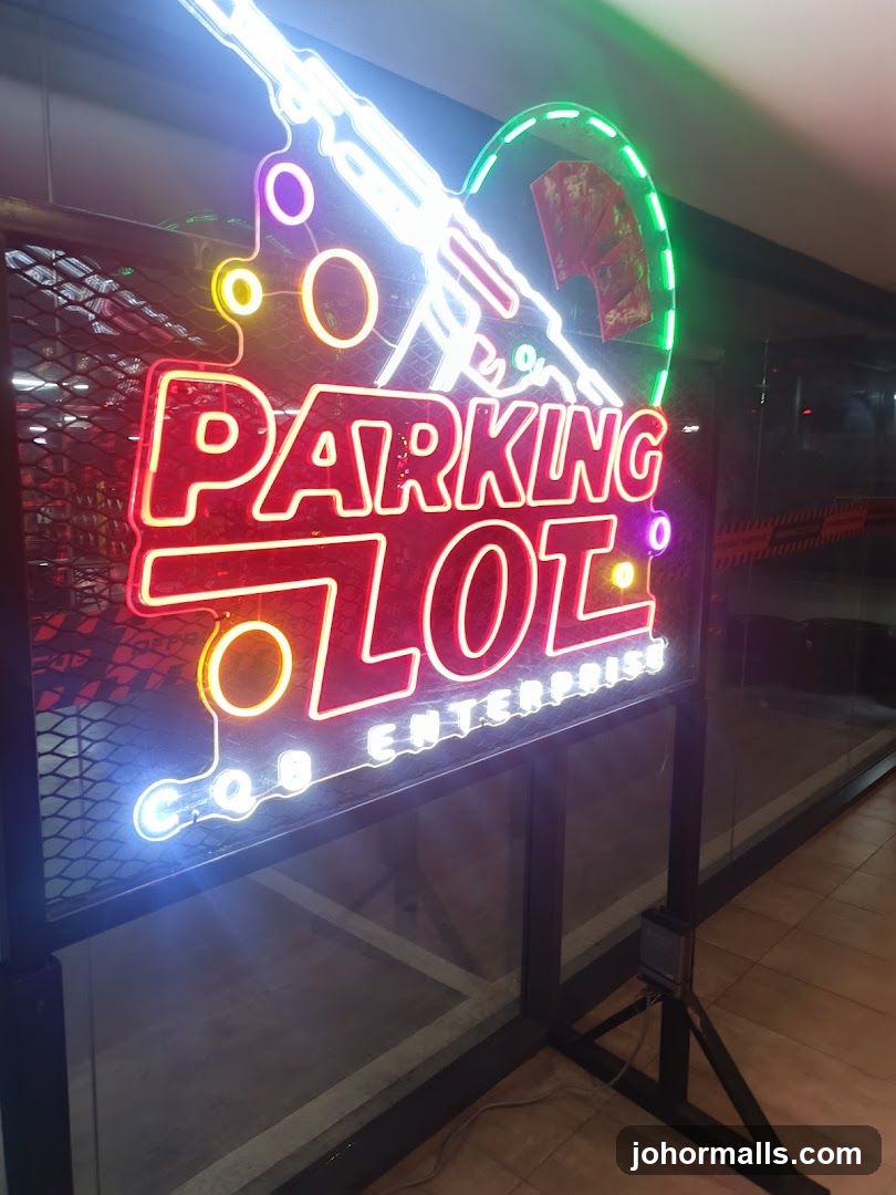 Neon Sign for Parking Lot