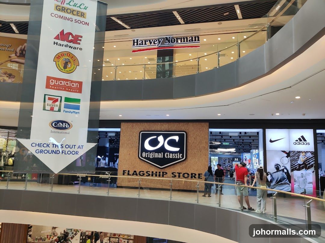 Mall Interior with Storefronts