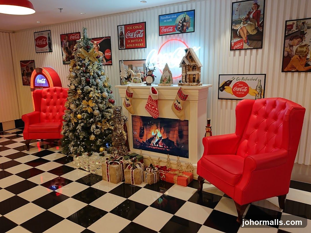 Christmas Decor with Coca-Cola Memorabilia