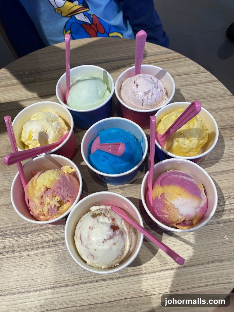 Assortment of Ice Cream Cups