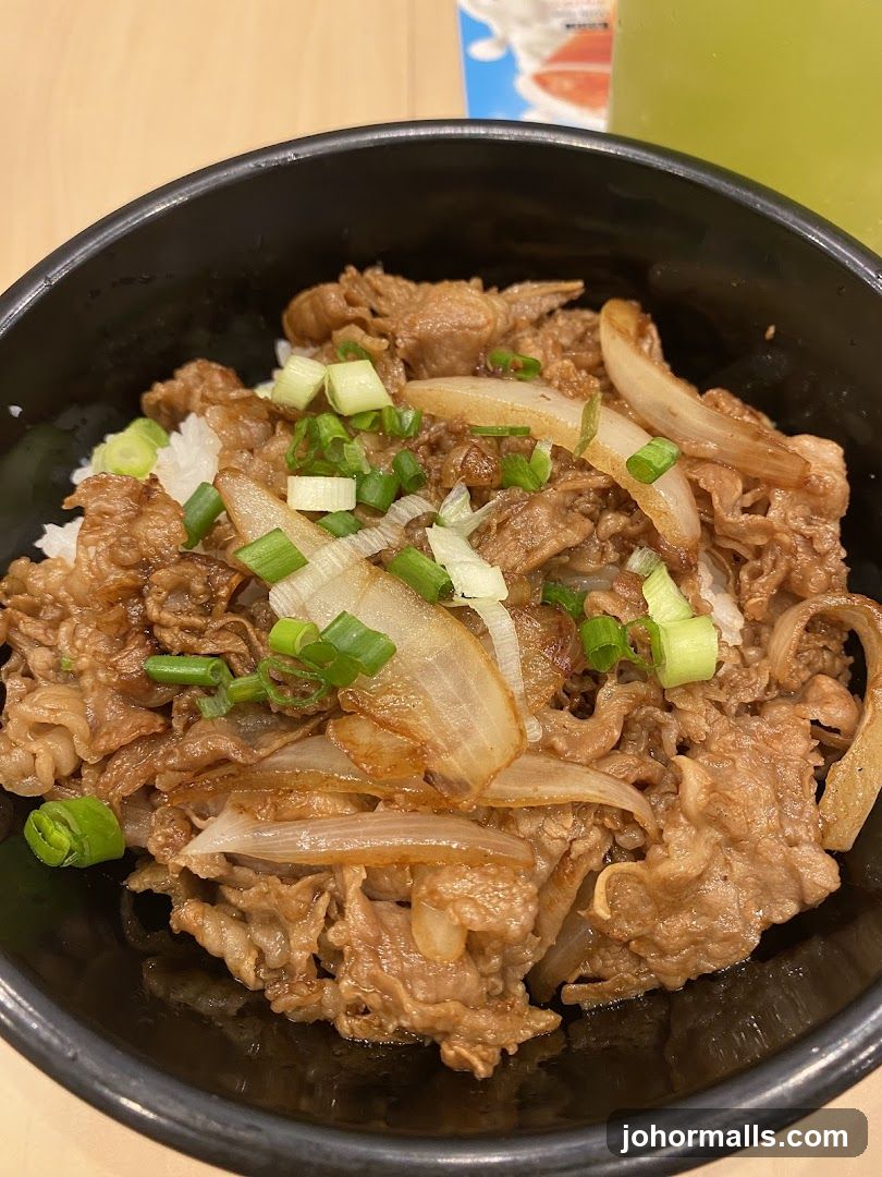 Beef and Onion Rice Bowl