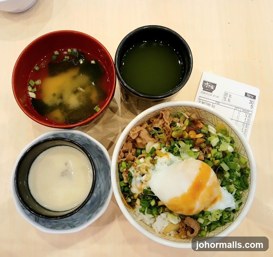 Japanese Beef Bowl Meal