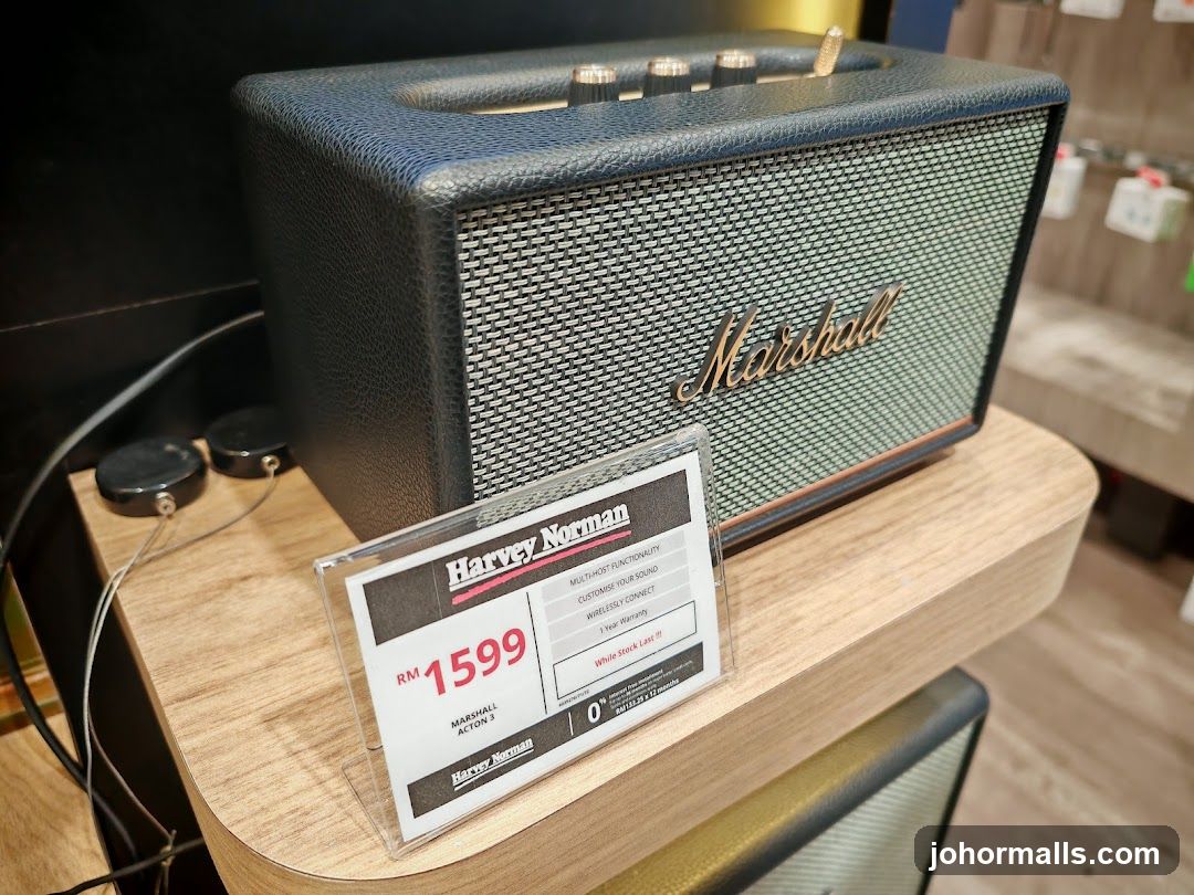Marshall Speaker with Price Tag