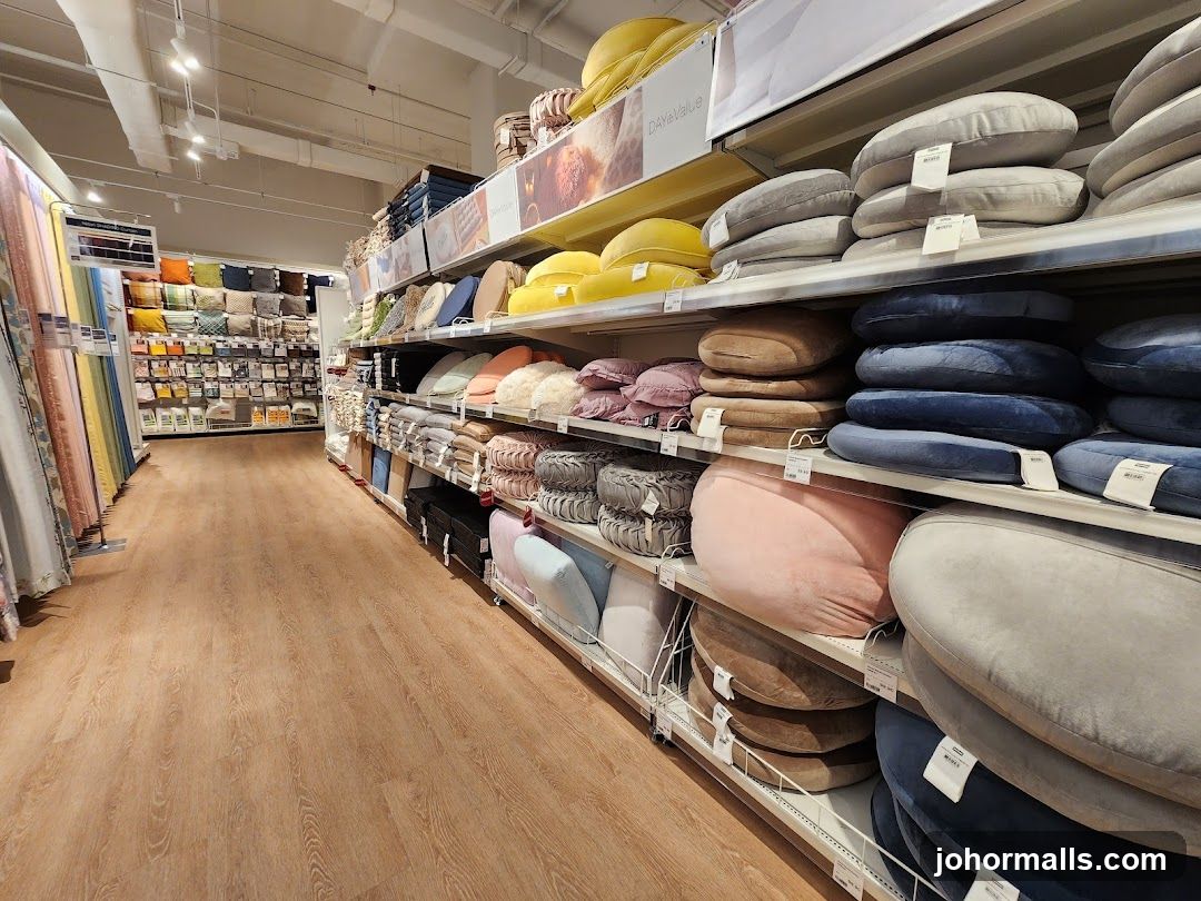 Pillows and Cushions on Shelves