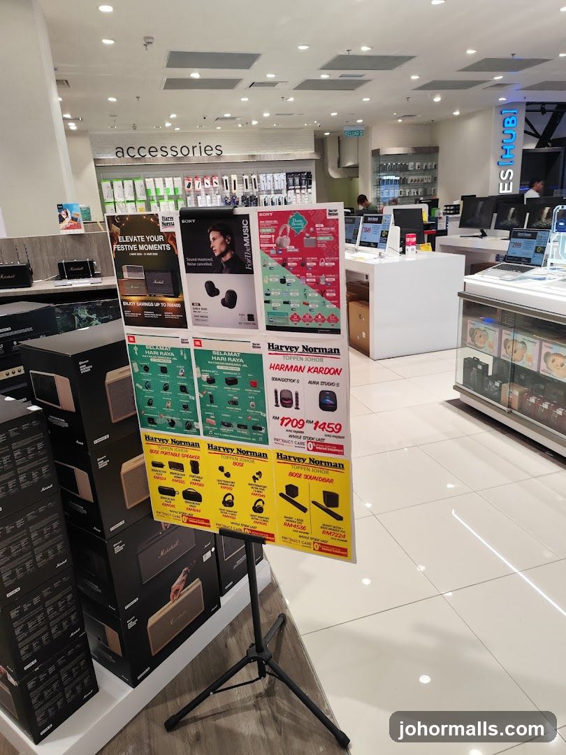 Promotional Display in Electronics Store