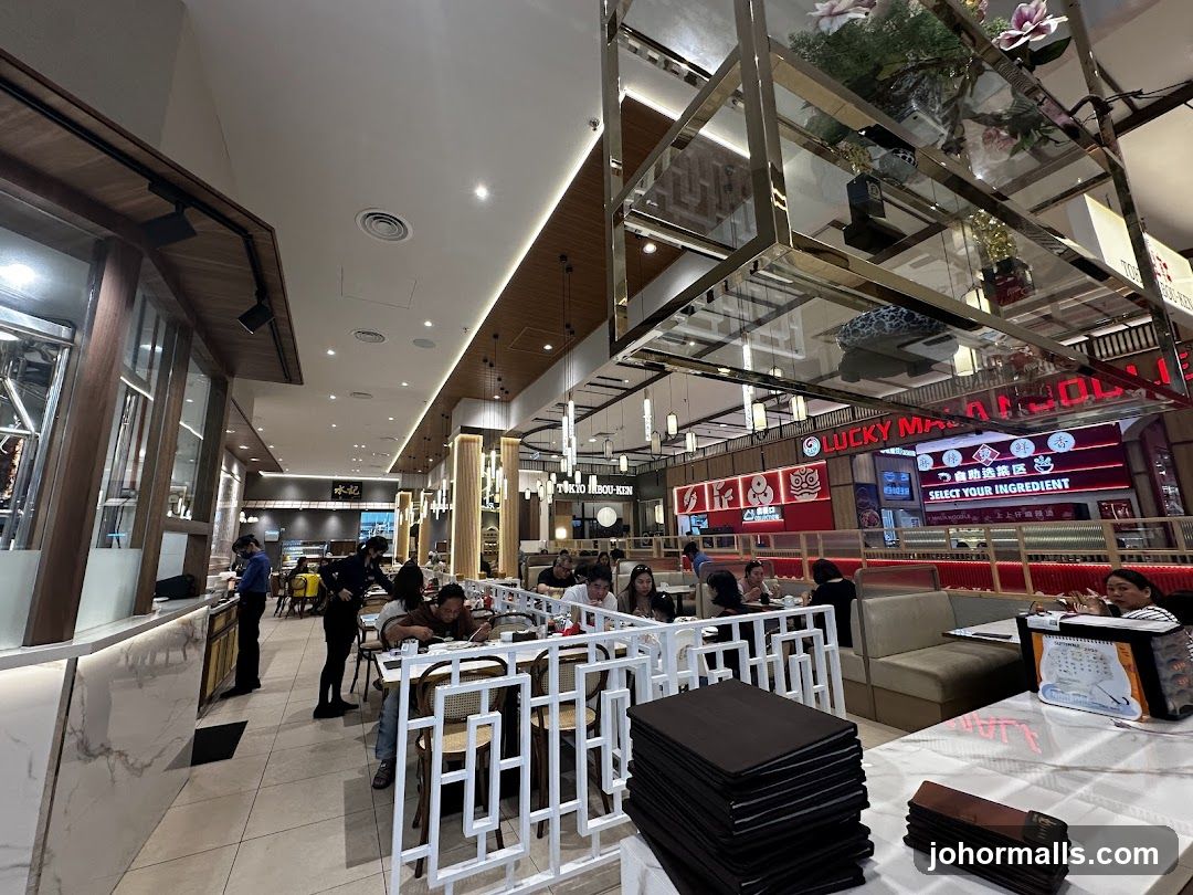 Restaurant Interior with Diners