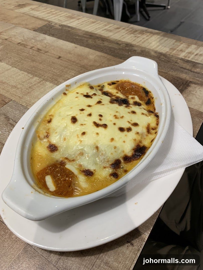 Baked Dish with Melted Cheese