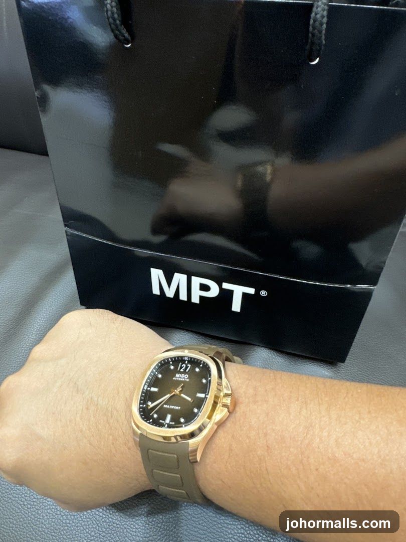 Watch and Shopping Bag