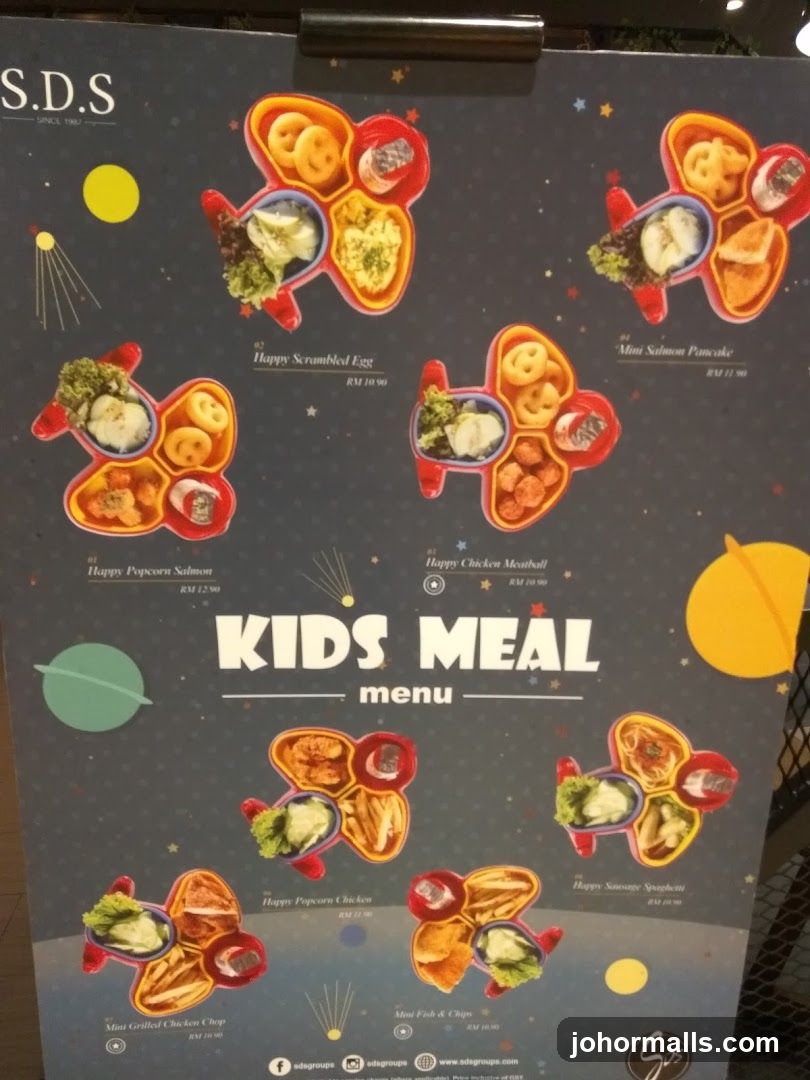 KIDS MEAL menu