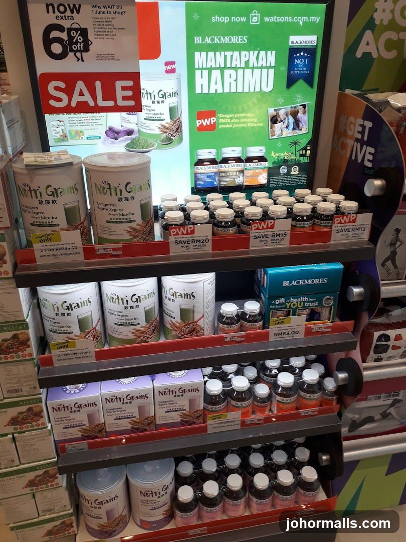 Health Supplements Display