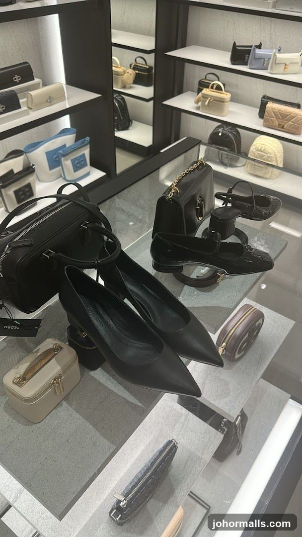 Handbags and Shoes Display