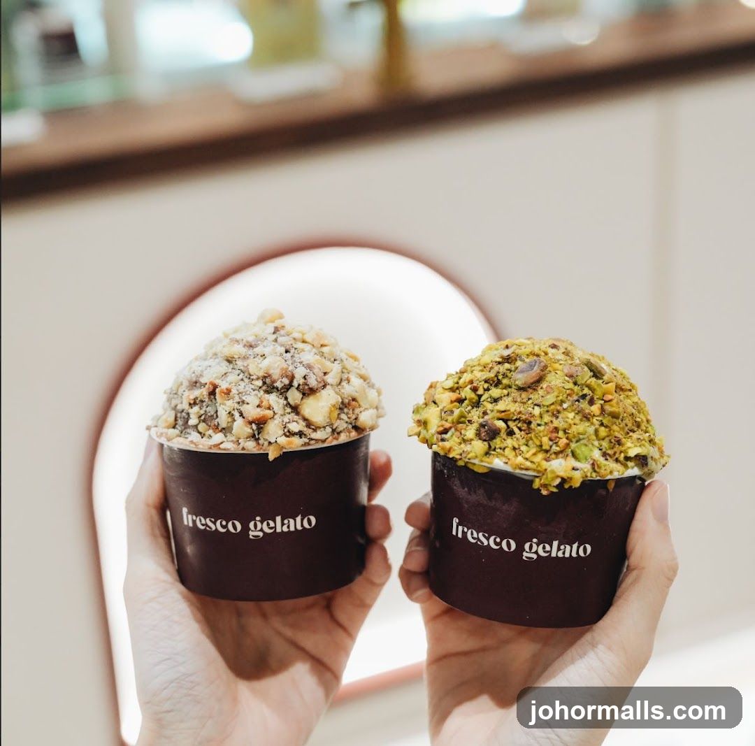 Two cups of gelato
