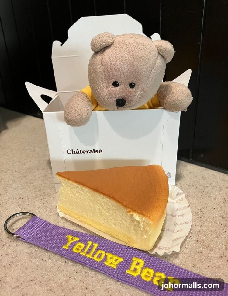 Chateraise Cheesecake with Teddy Bear
