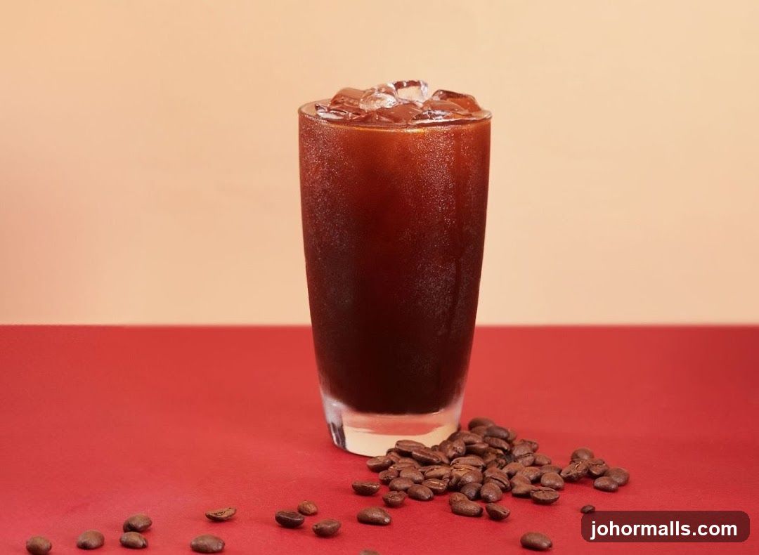 Iced Coffee with Coffee Beans