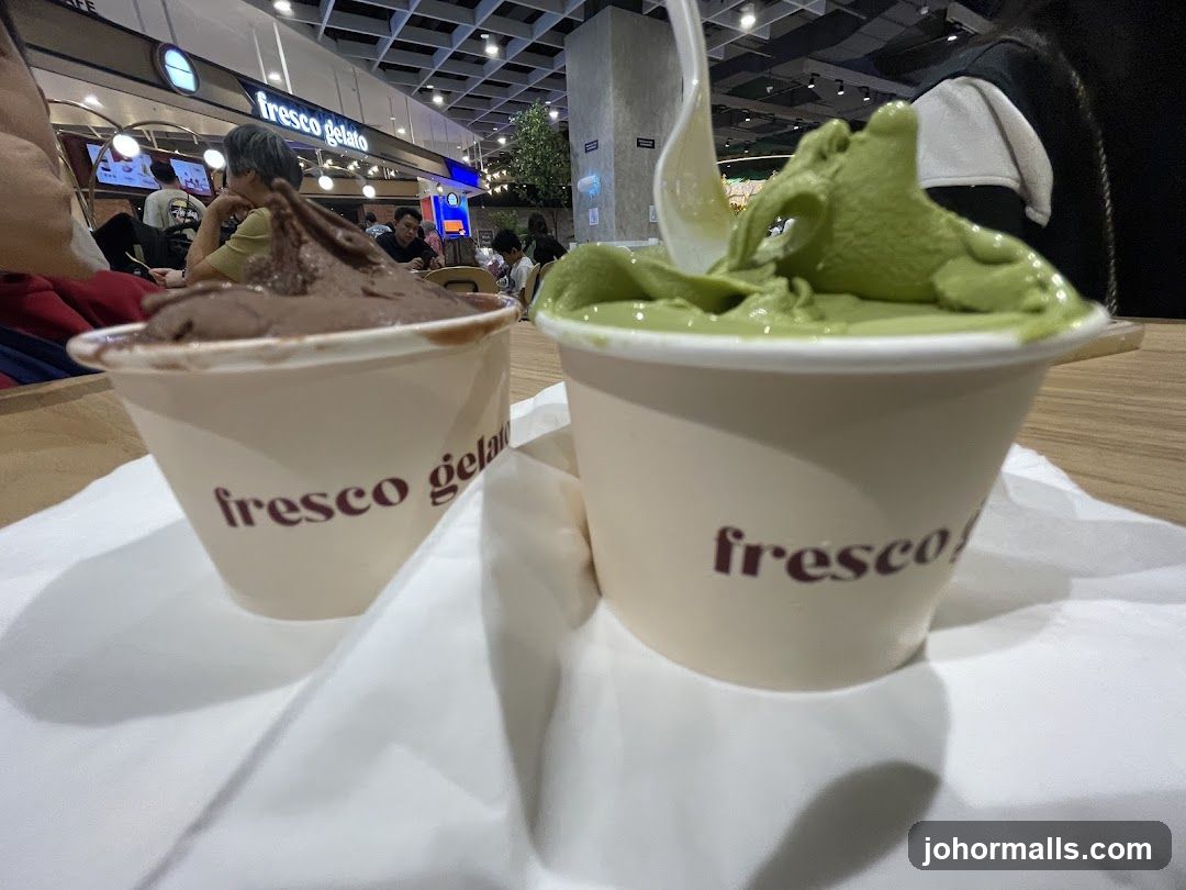 Two cups of gelato