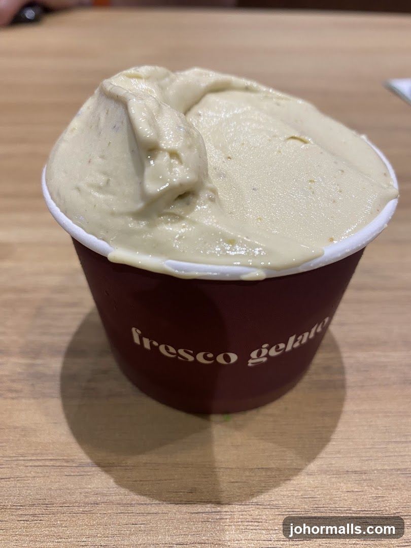 Gelato in a cup