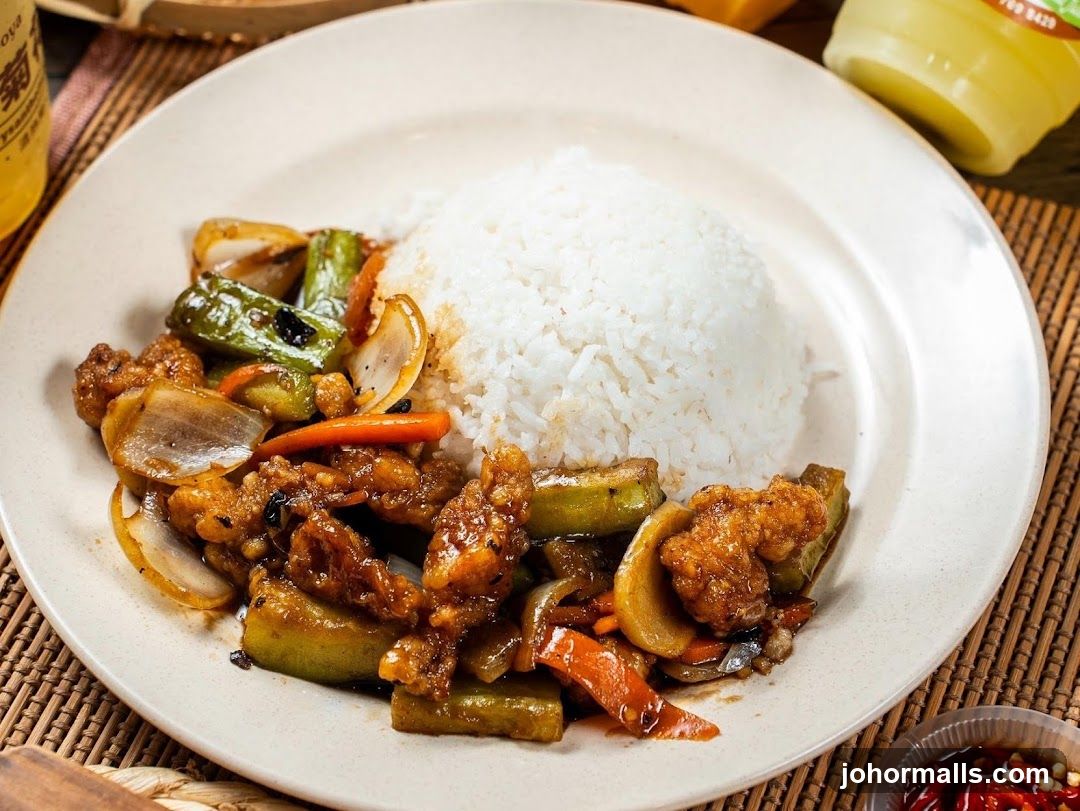 Stir-fried dish with rice