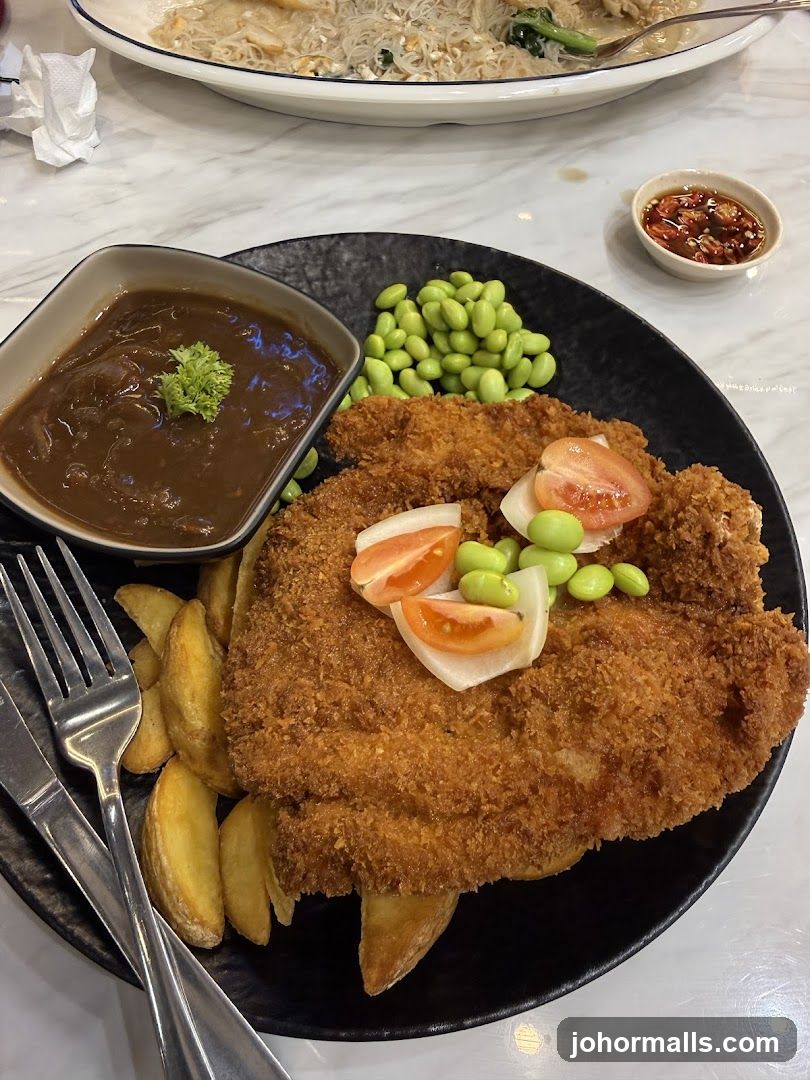 Fried Chicken Steak with Sides