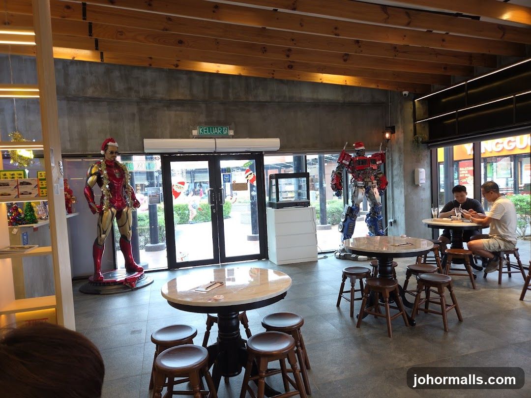 Cafe Interior with Themed Decorations