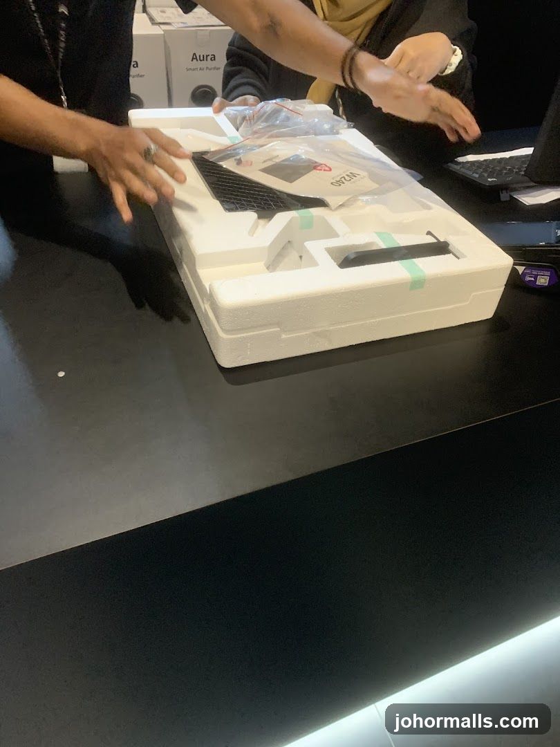 Unpacking a product