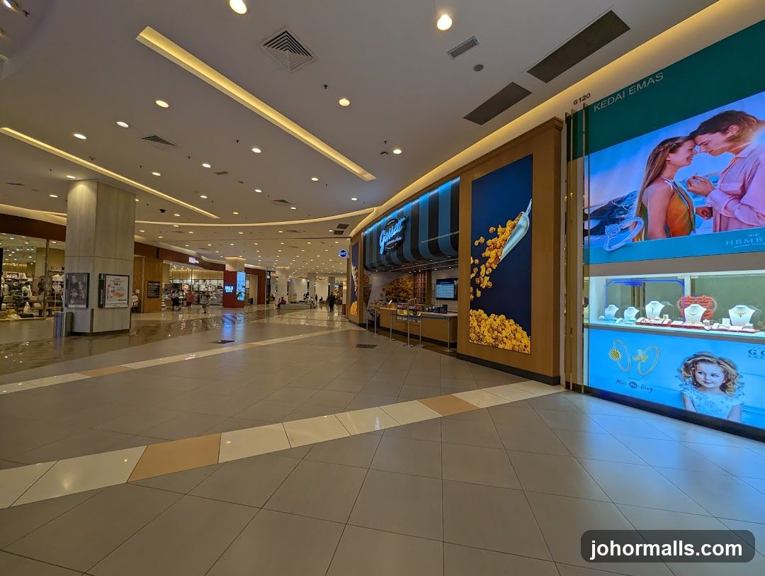 Mall Interior with Shops