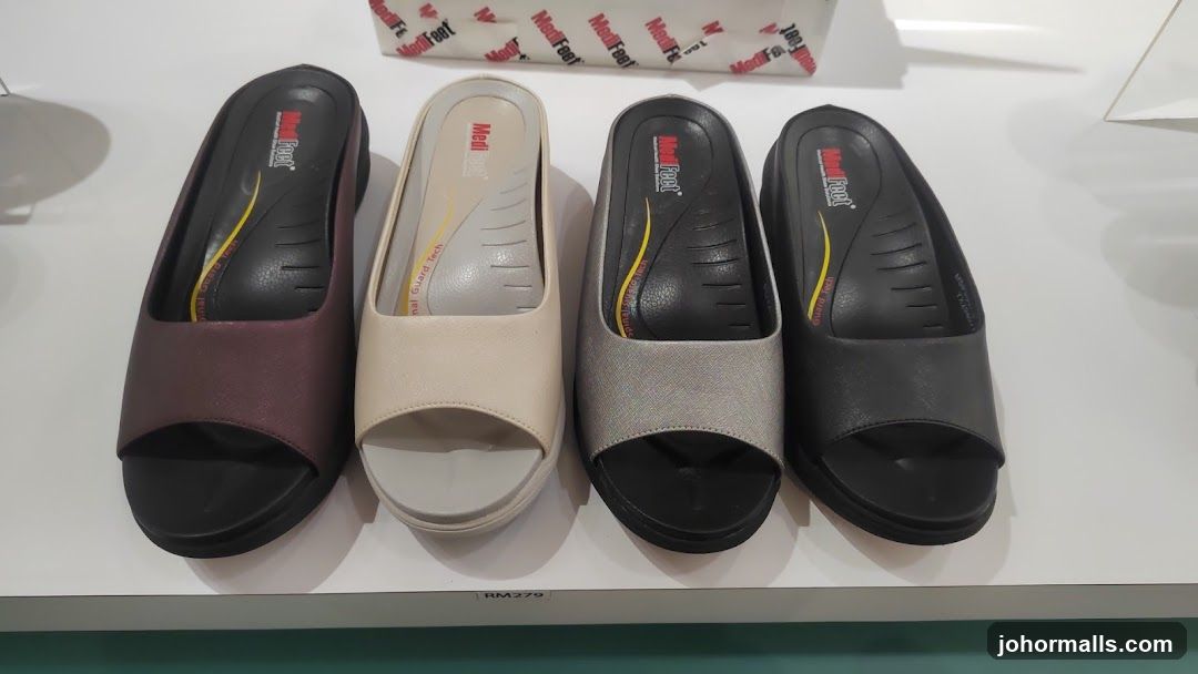 Four pairs of MediFeet sandals