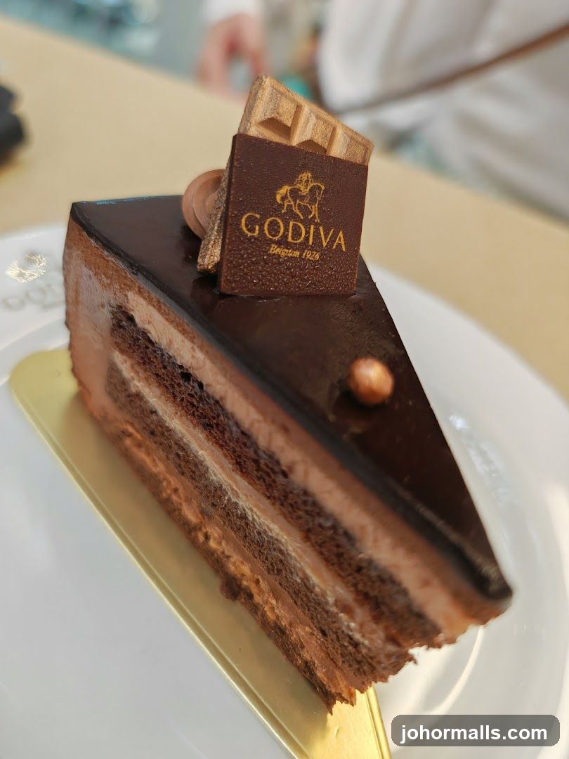 Godiva Chocolate Cake Slice